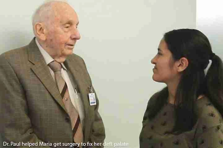 Dr. Paul helped Maria get surgery to fix her cleft palate 