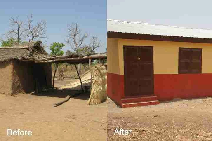 Before and after picture of House in Sukaya 