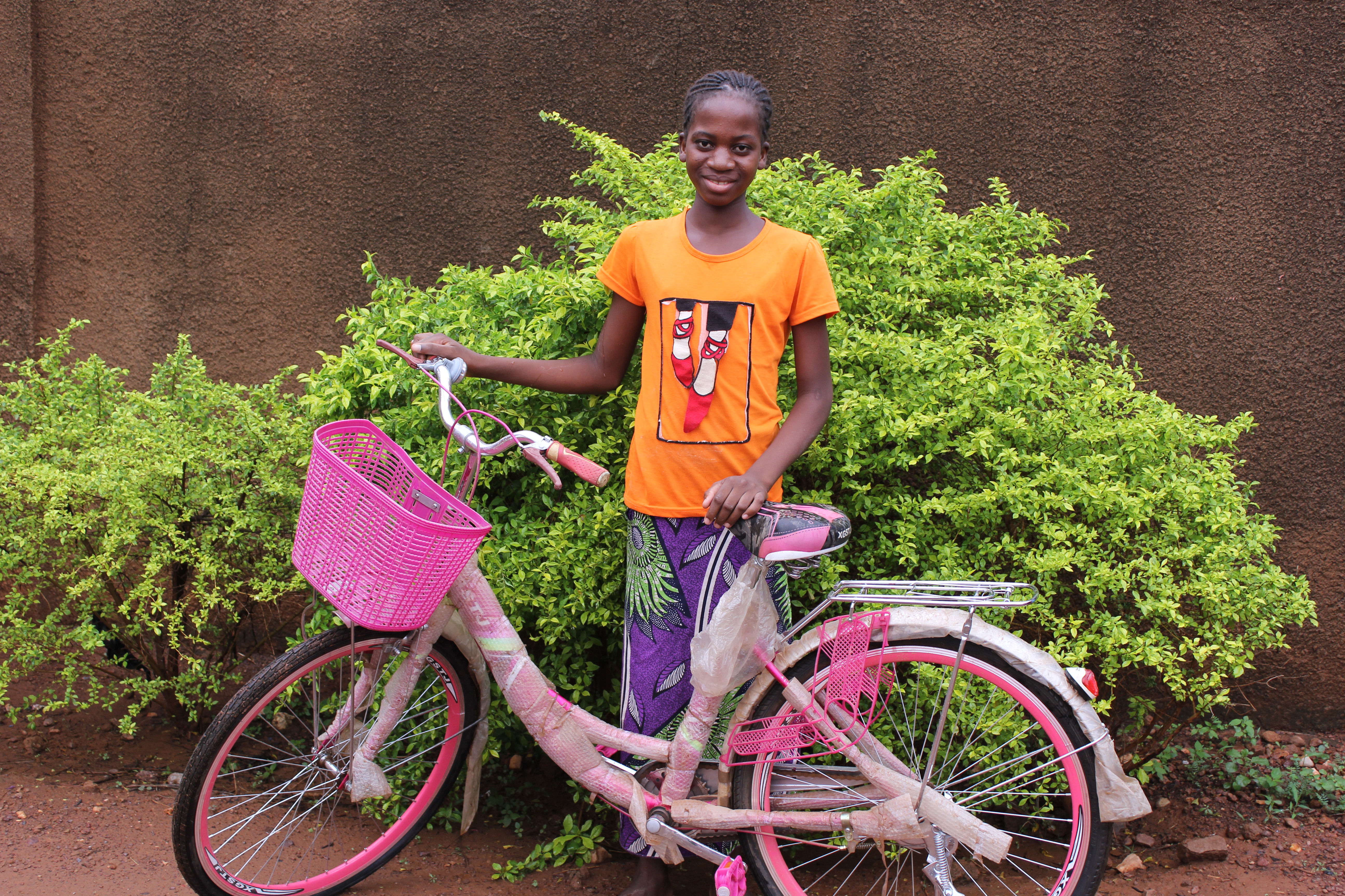 Abibou with bike